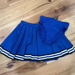 Champion Royal Blue Cheerleader Skirt and Bloomer Set